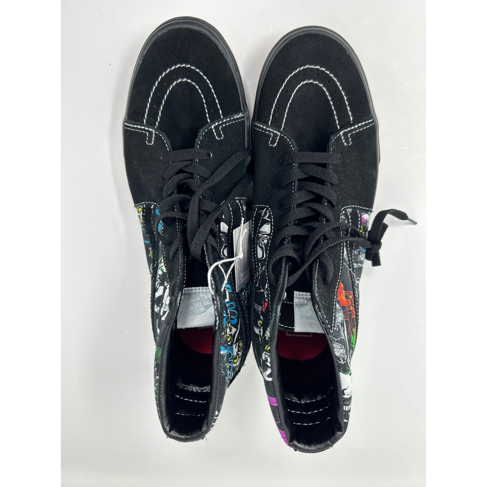 Vans Sk8-Hi Disney Villains Sneakers Mens 11 Black High Top Suede Canvas Shoes - Picture 9 of 13
